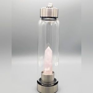 Rose Quartz water bottle as seen on Goop! New in box never used
